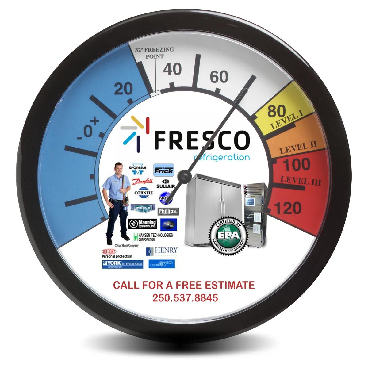 Wall Thermometer Indoor Polystyrene Full Color Print - 12 in - product view 4