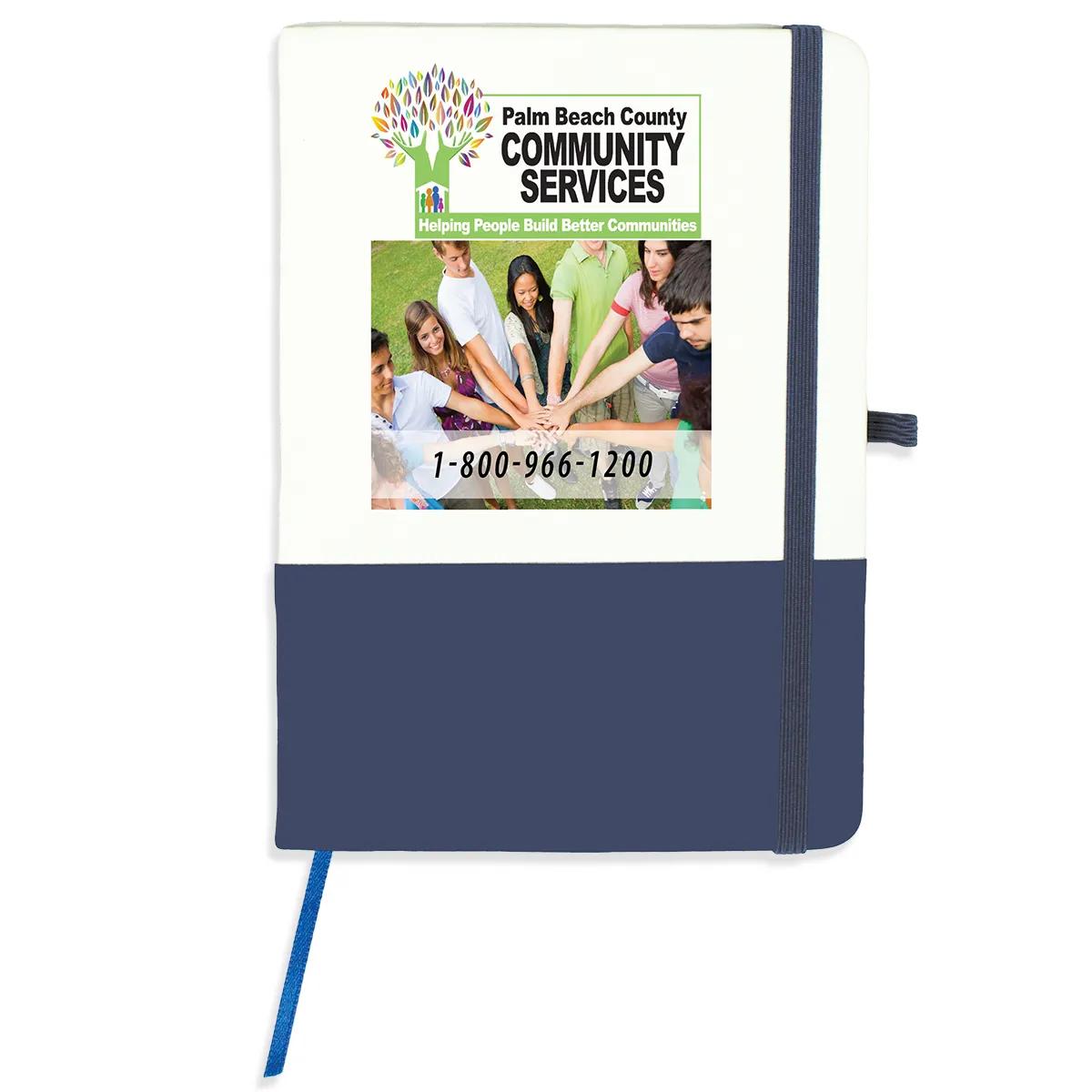 Notebook with Pen Loop PVC Cover Lined Pages - 5 x 7 in - product view 6