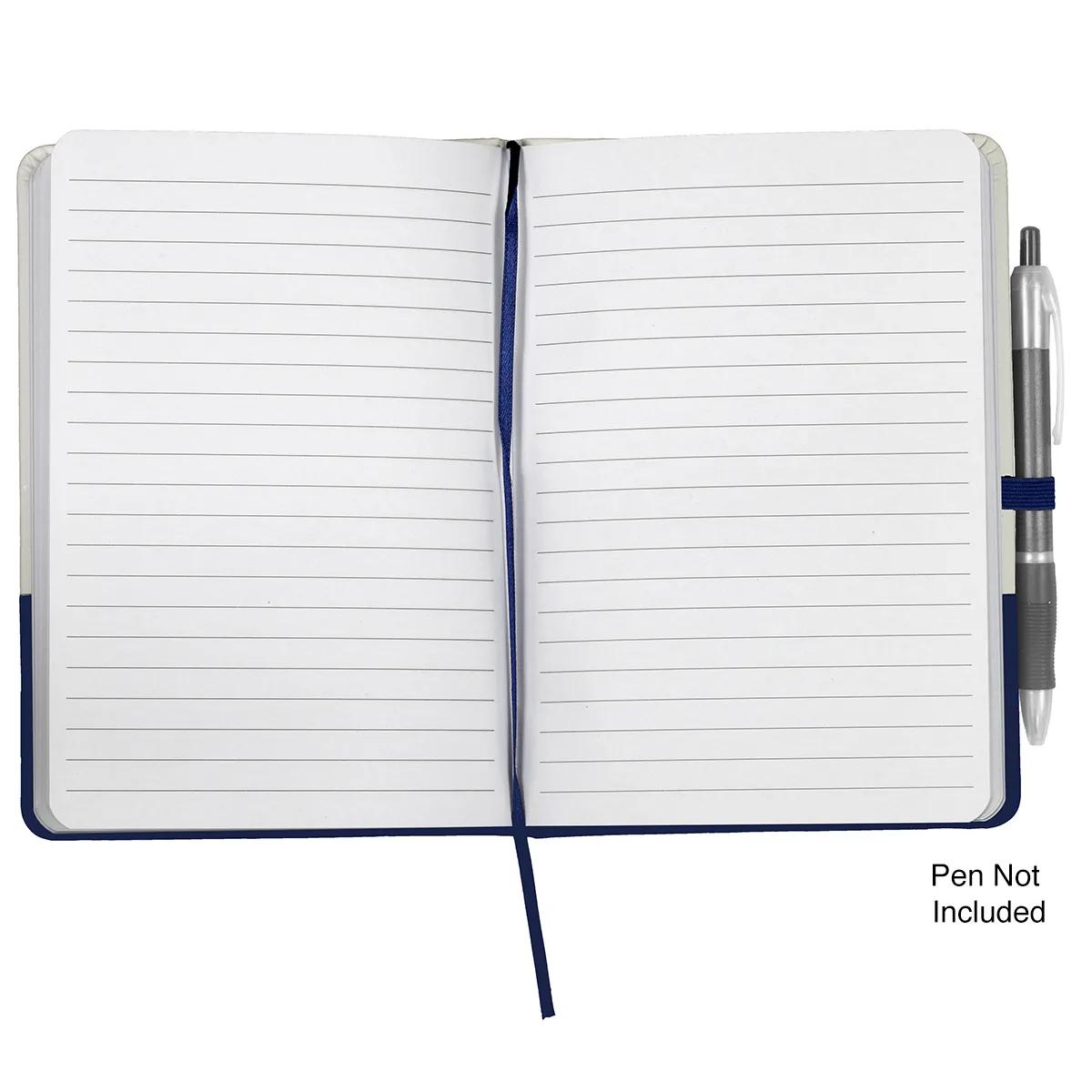 Notebook with Pen Loop PVC Cover Lined Pages - 5 x 7 in - product view 9