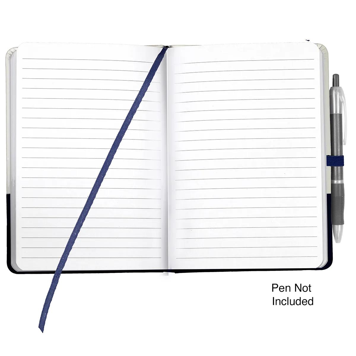Notebook with Pen Loop PVC Cover Lined Pages - 5 x 7 in - product view 10