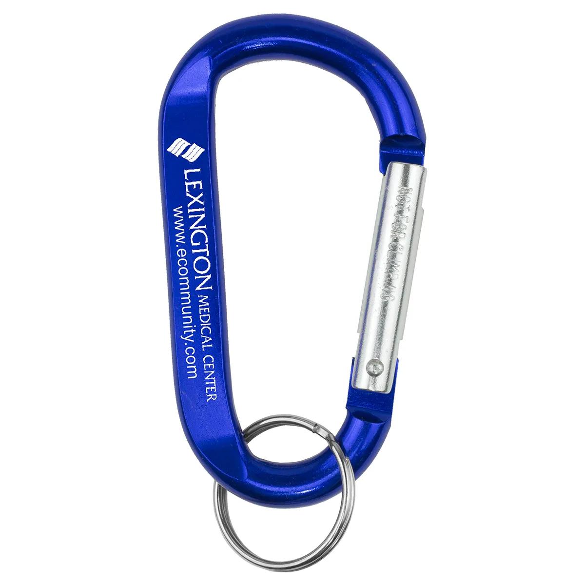 Large Aluminum Carabiner Keychain Split Ring - 3.1 x 1.7 in - product view 3