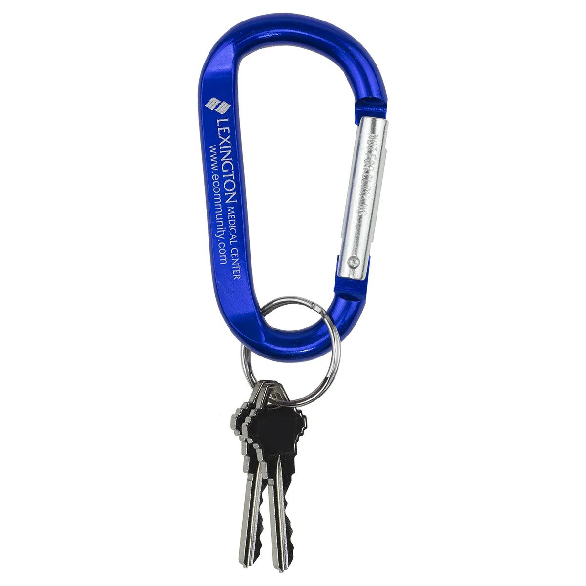 Large Aluminum Carabiner Keychain Split Ring - 3.1 x 1.7 in - product view 4