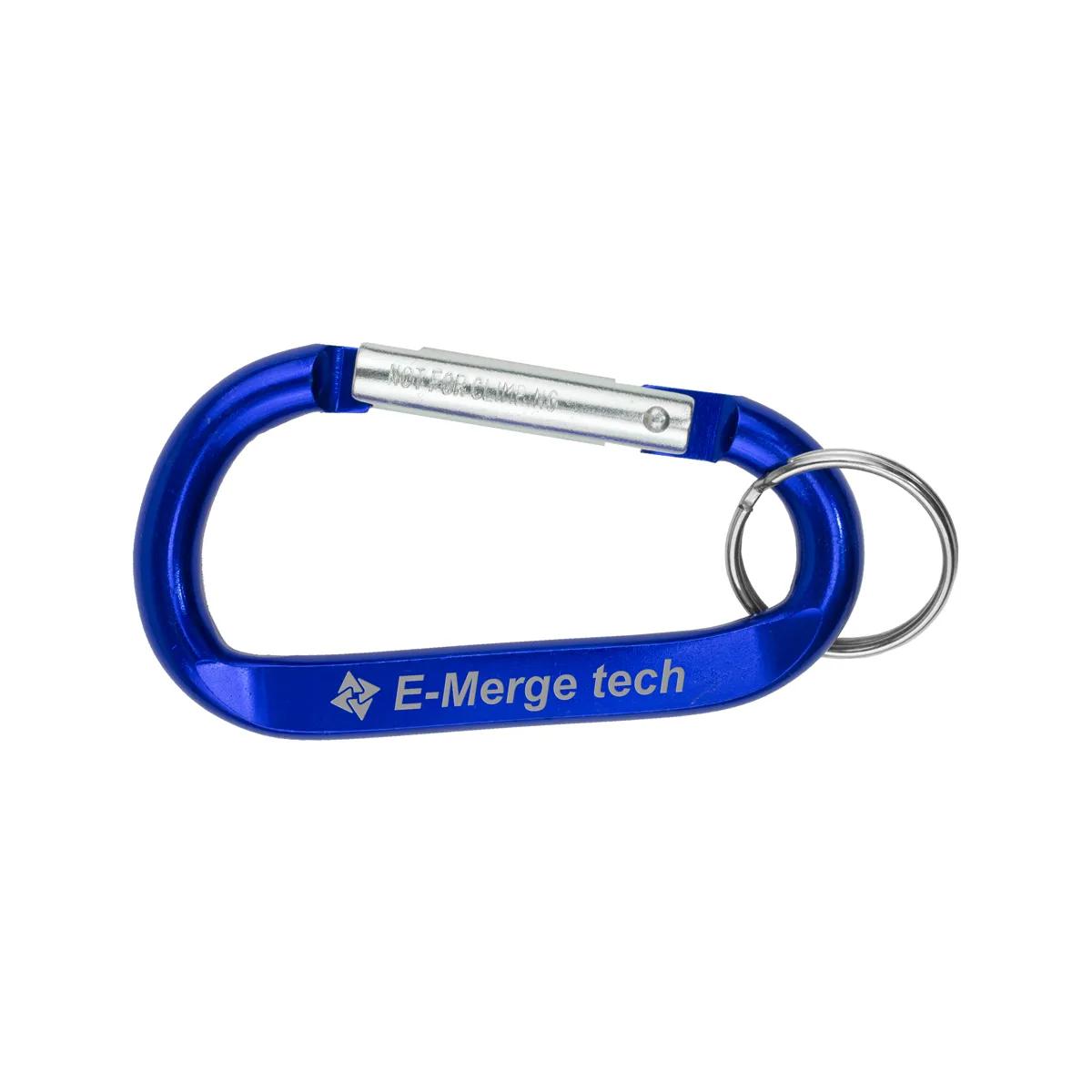 Large Aluminum Carabiner Keychain Split Ring - 3.1 x 1.7 in - product view 6