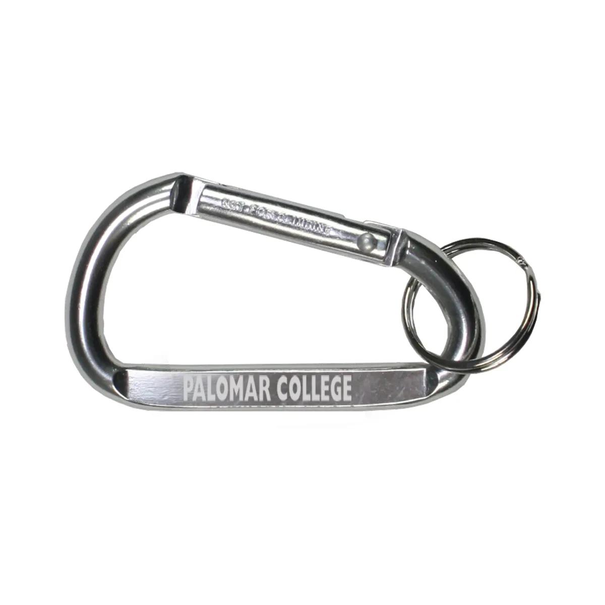 Medium Aluminum Carabiner Keychain Split Ring - 2.4 x 1.3 in - product view 4