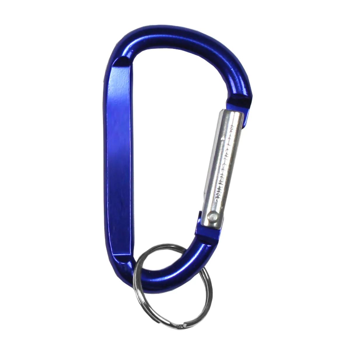 Medium Aluminum Carabiner Keychain Split Ring - 2.4 x 1.3 in - product view 12