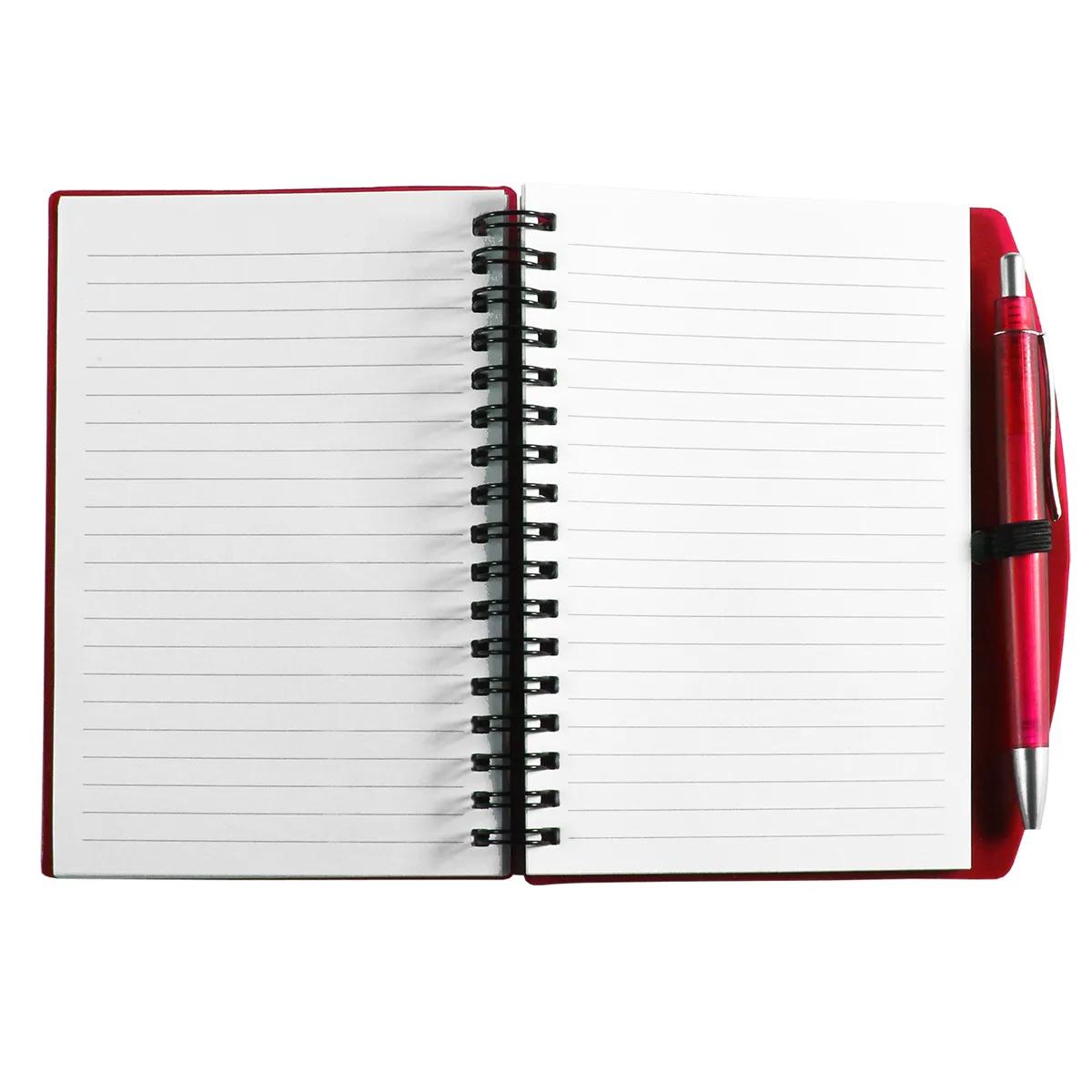 Pocket Notebook with Pen Polypropylene Cover - 5.3 x 6.1 in - product view 6