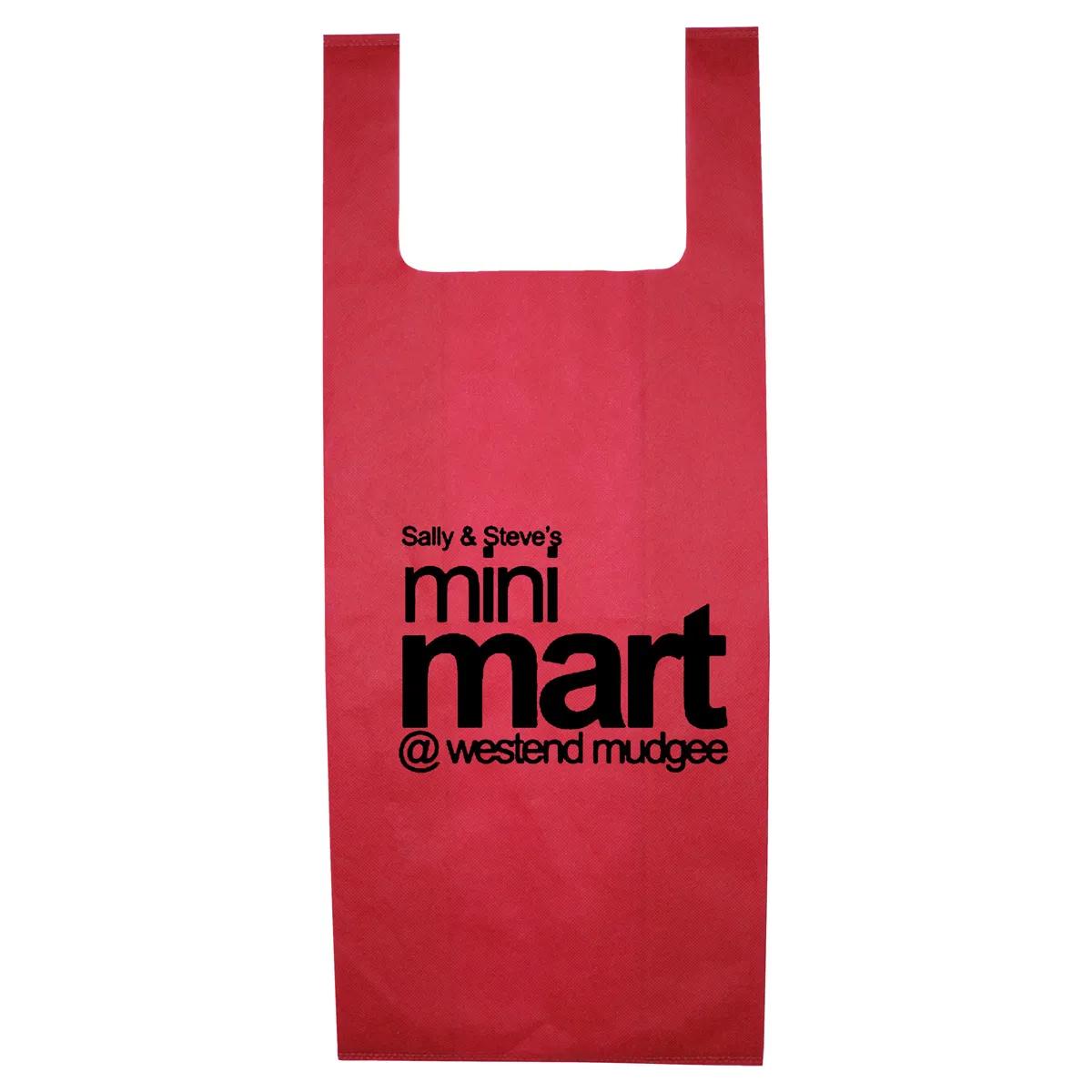 T-Shirt Style Grocery Tote Bag Lightweight - 12 x 22.5 in - product view 2