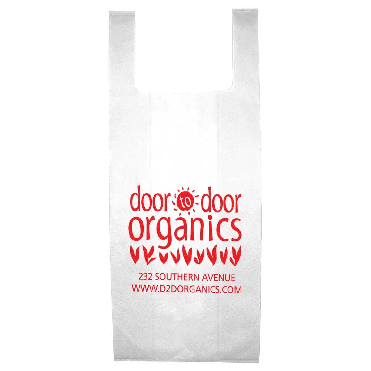 T-Shirt Style Grocery Tote Bag Lightweight - 12 x 22.5 in - product view 4
