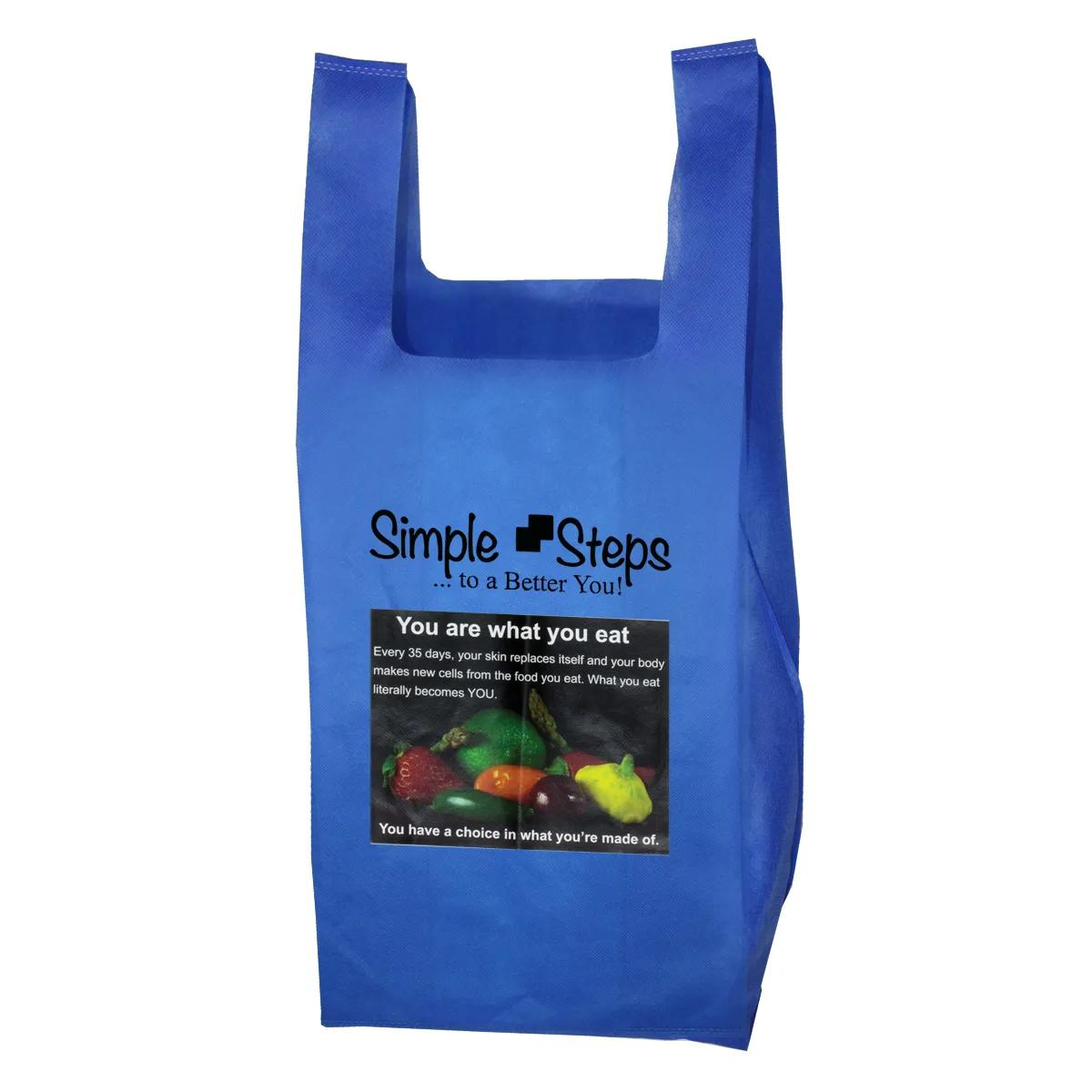 T-Shirt Style Grocery Tote Bag Lightweight - 12 x 22.5 in - product view 6