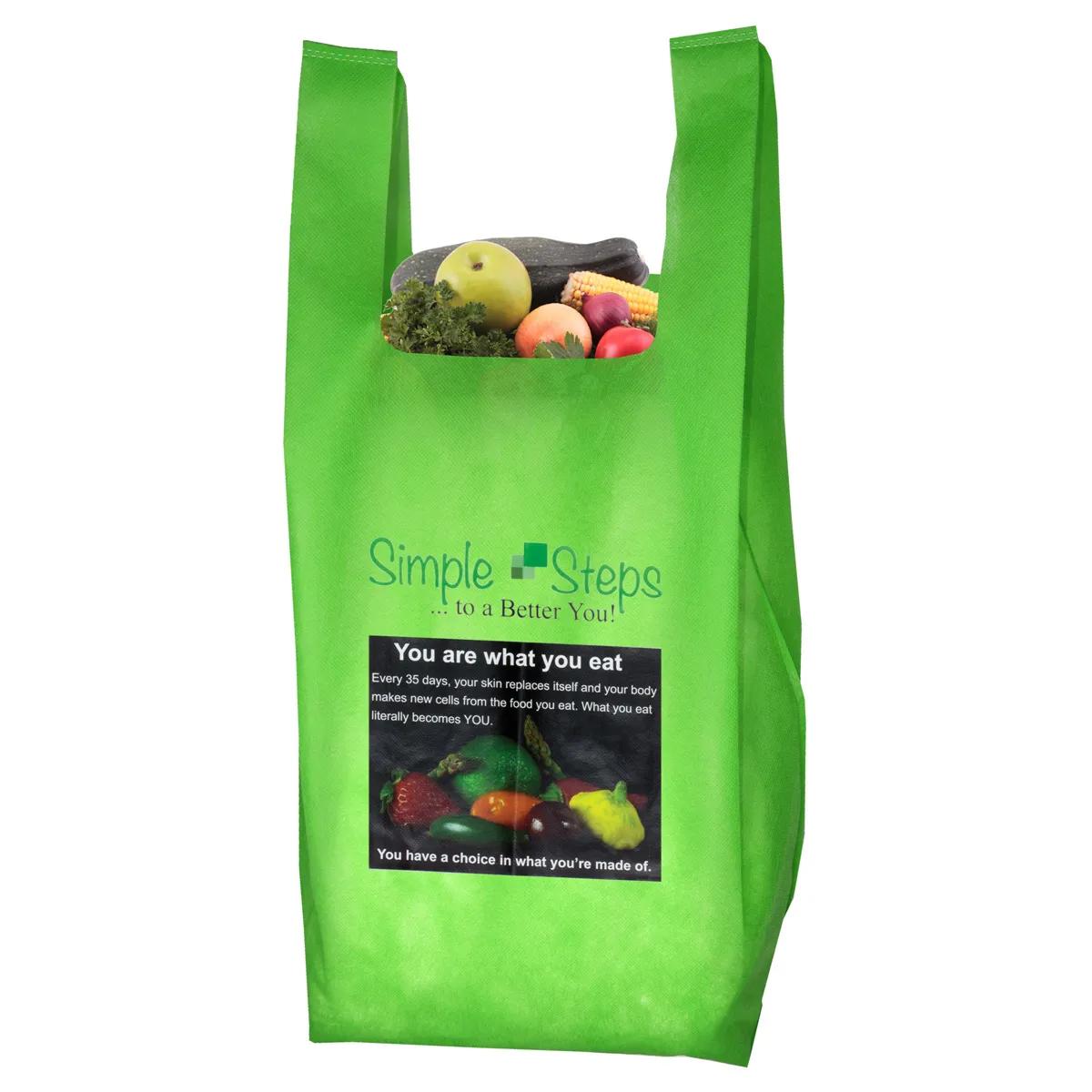 T-Shirt Style Grocery Tote Bag Lightweight - 12 x 22.5 in - product view 8