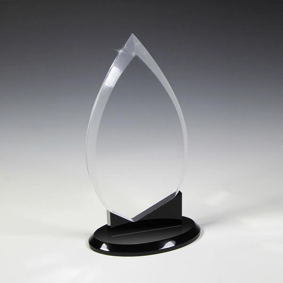 Century Acrylic Award Beveled Edges Black Base - 4.8 x 8 in - product view 5