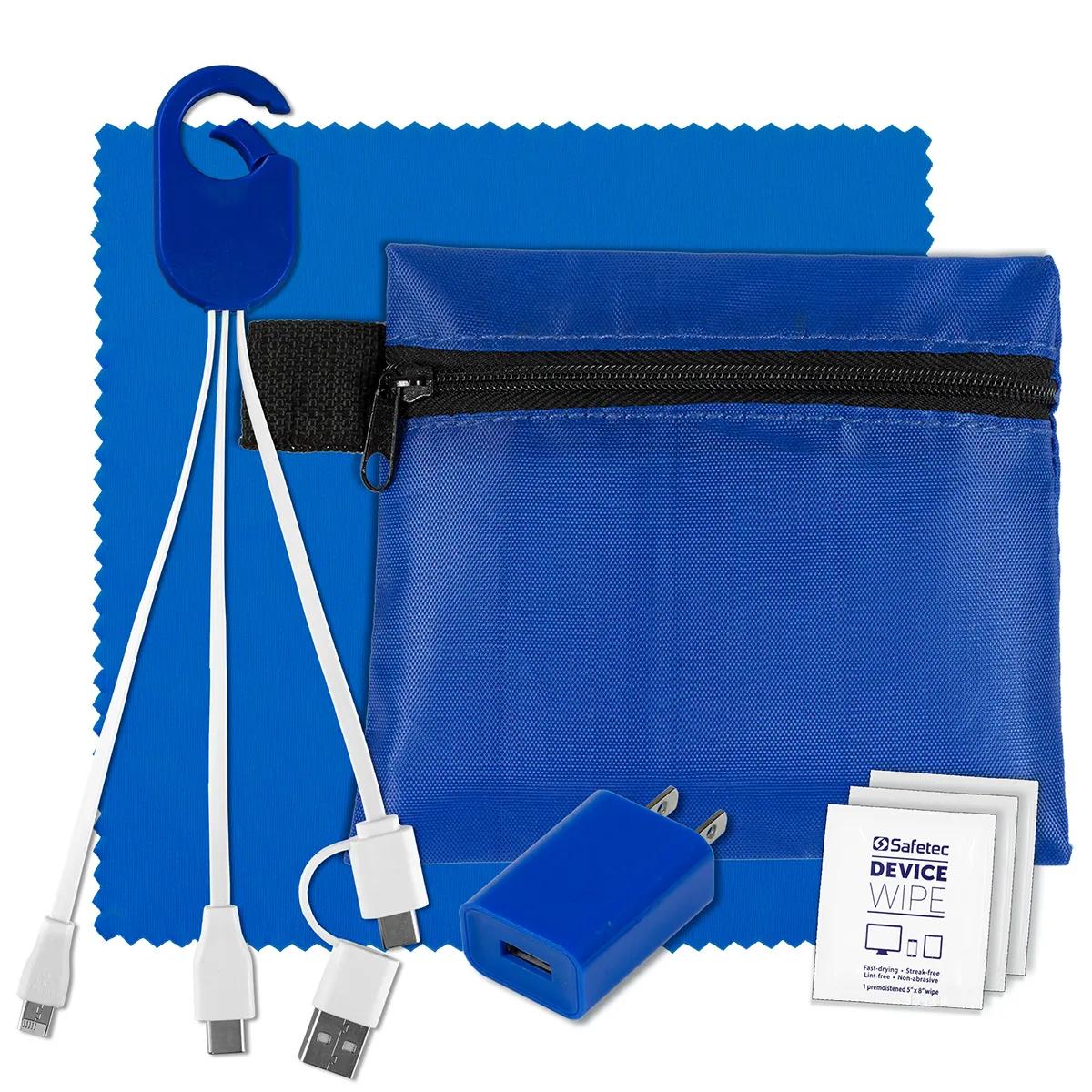 Tech Travel Kit USB Charger Cables Microfiber - 5 x 4.3 in - product view 19