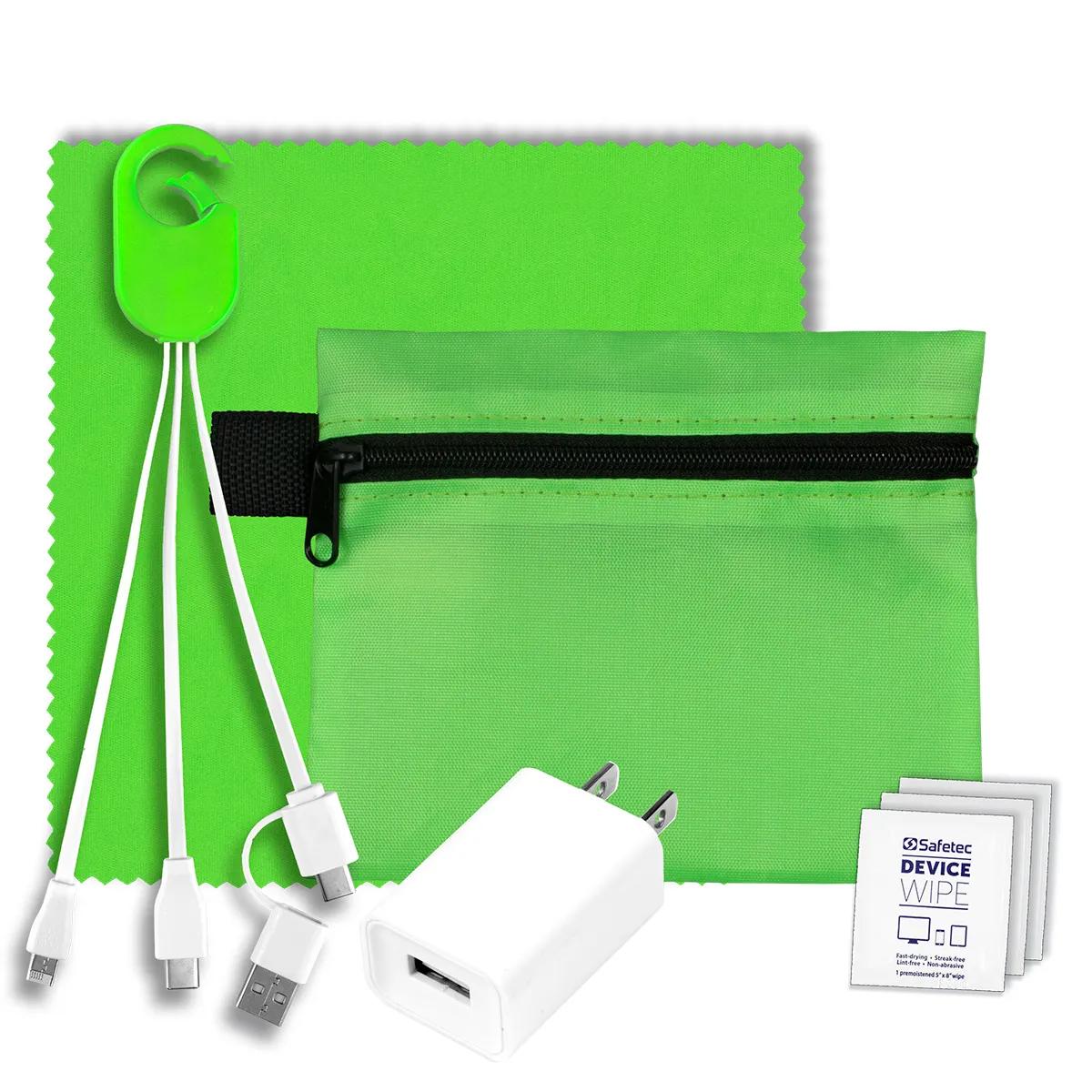 Tech Travel Kit USB Charger Cables Microfiber - 5 x 4.3 in - product view 20