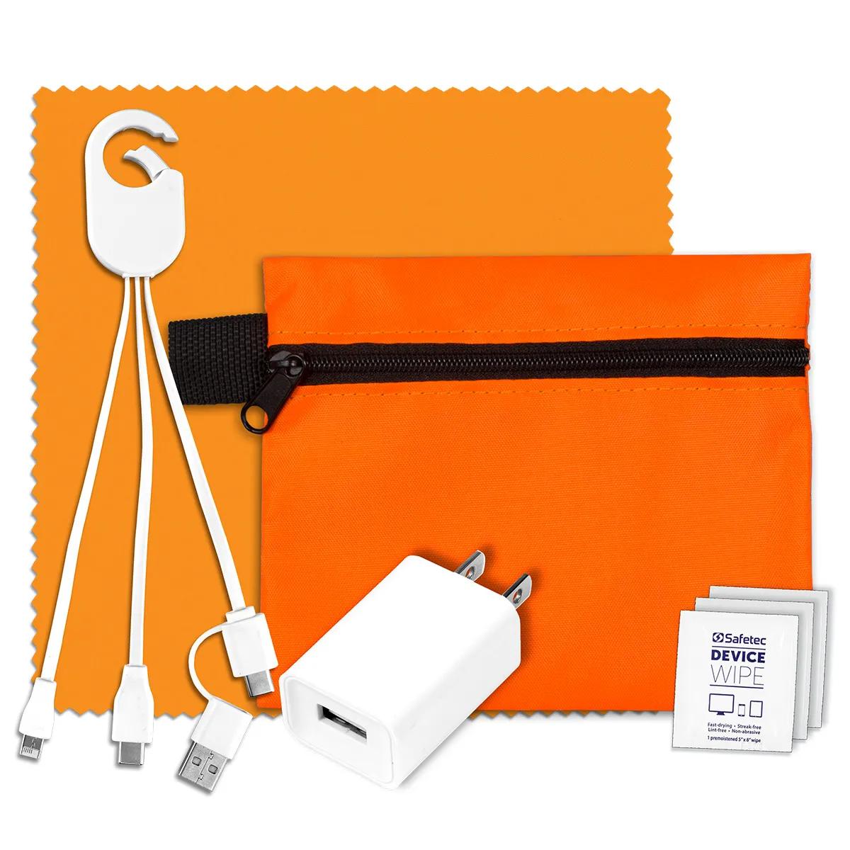 Tech Travel Kit USB Charger Cables Microfiber - 5 x 4.3 in - product view 21