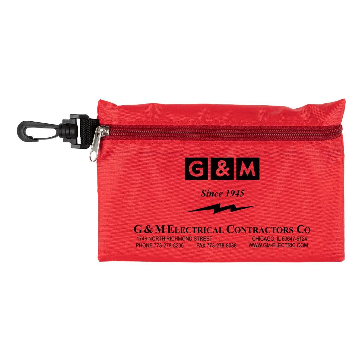 Golf Kit 15 Piece Zippered Pack Carabiner - 7.5 x 5 in - product view 6