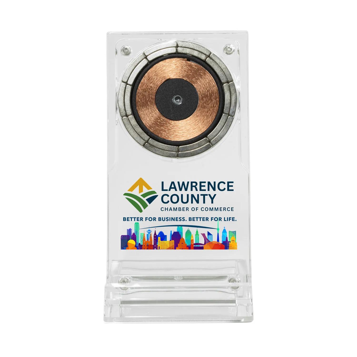 Acrylic Wireless Charger Stand 15W Clear Design - 5 x 2.75 in - product view 5