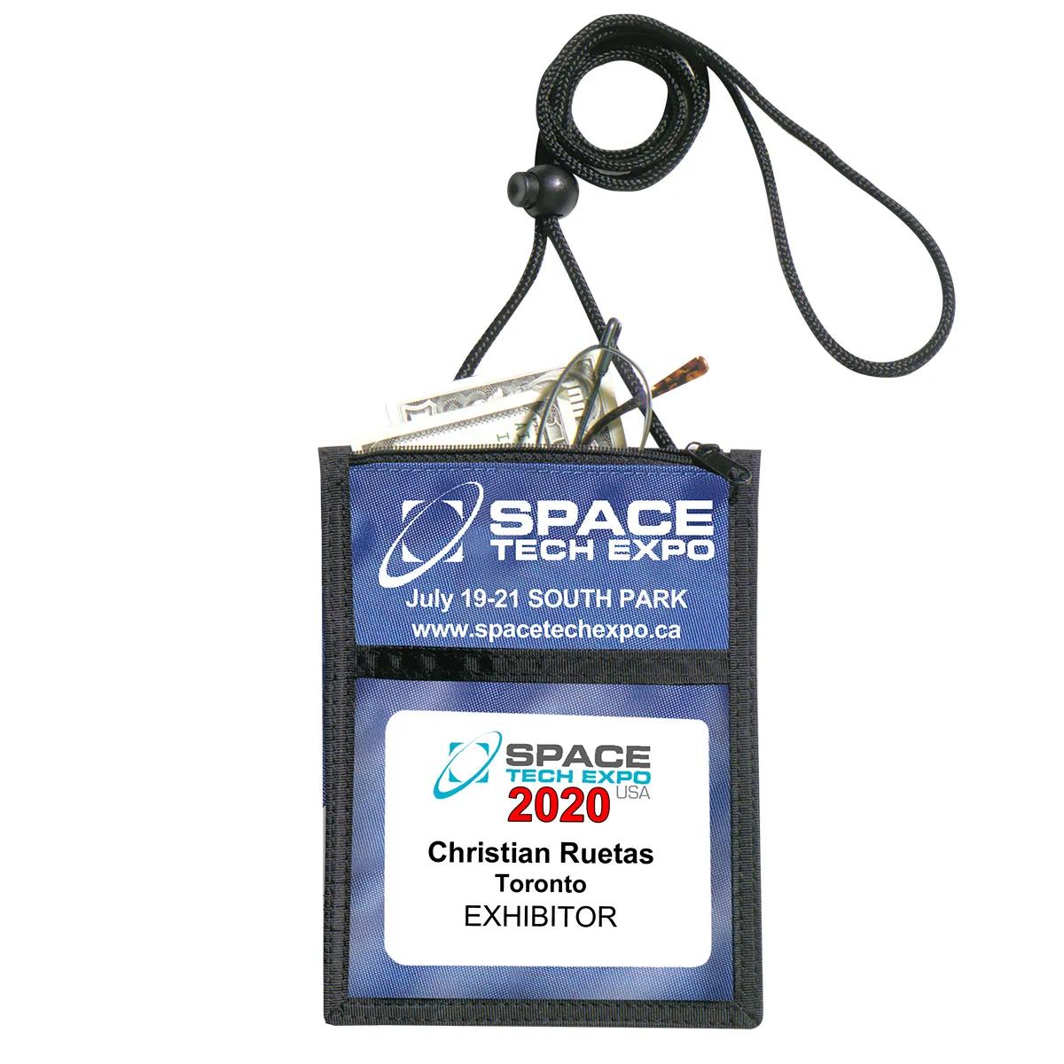 Badge Holder Neck Wallet 5 Function Polyester - 5.25 x 7 in - product view 2