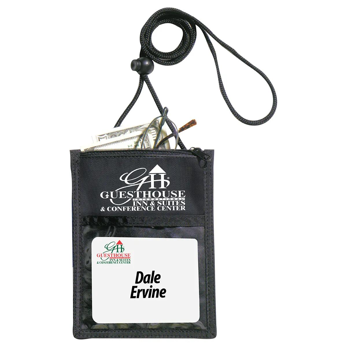 Badge Holder Neck Wallet 5 Function Polyester - 5.25 x 7 in - product view 3