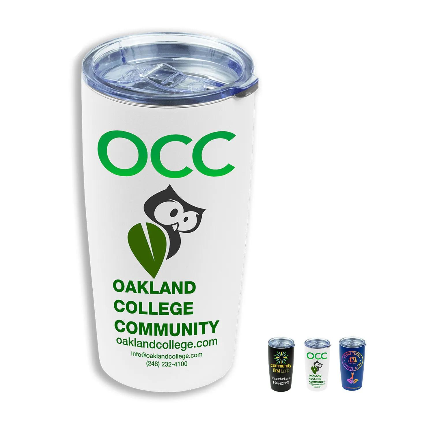 Insulated Tumbler Powder Coated Stainless Steel - 20 oz