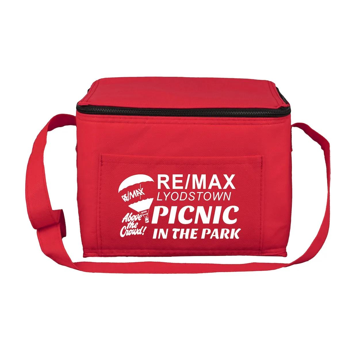 Insulated Cooler Bag Non-Woven 6 Pack Size - 8 x 6 x 6 in - product view 4