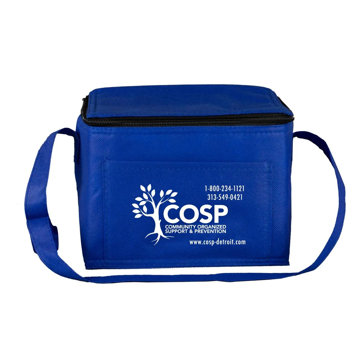 Insulated Cooler Bag Non-Woven 6 Pack Size - 8 x 6 x 6 in - product view 5