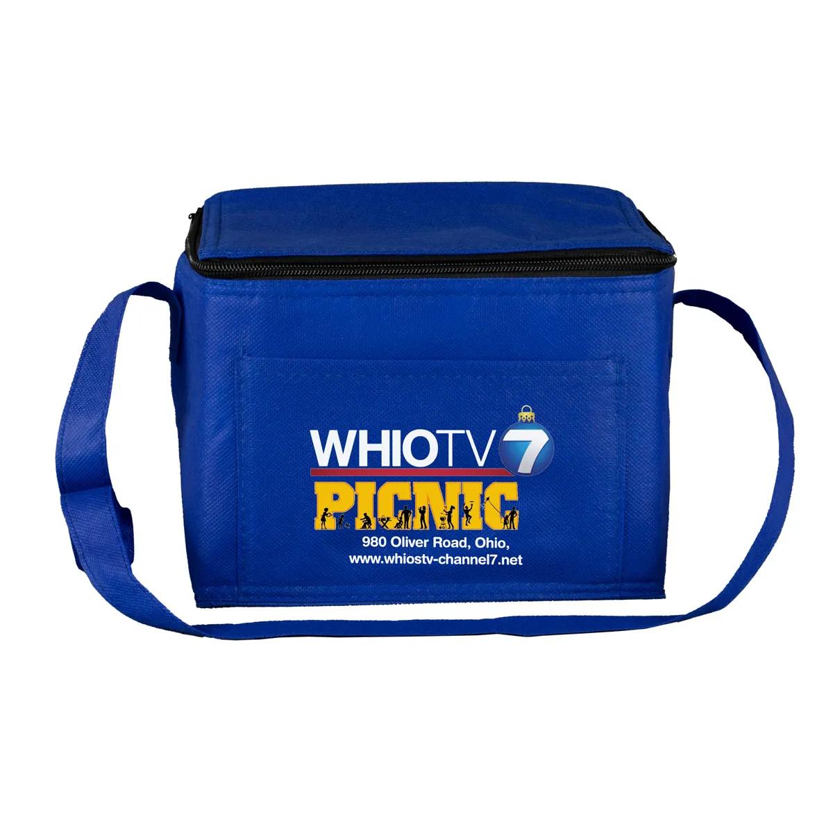 Insulated Cooler Bag Non-Woven 6 Pack Size - 8 x 6 x 6 in - product view 7