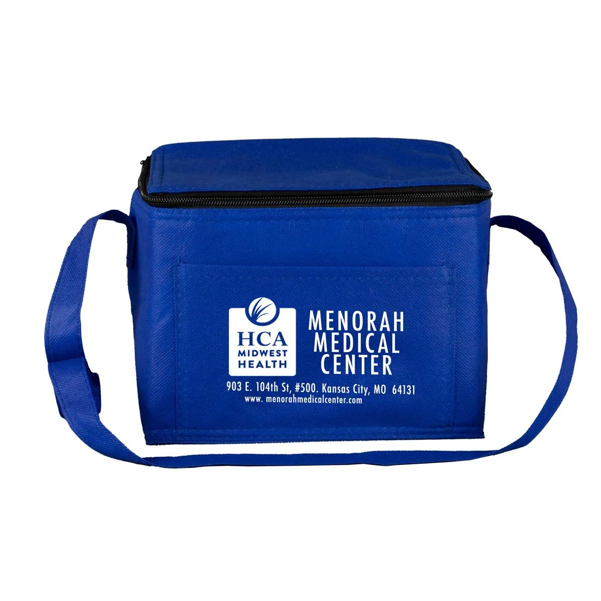 Insulated Cooler Bag Non-Woven 6 Pack Size - 8 x 6 x 6 in - product view 8