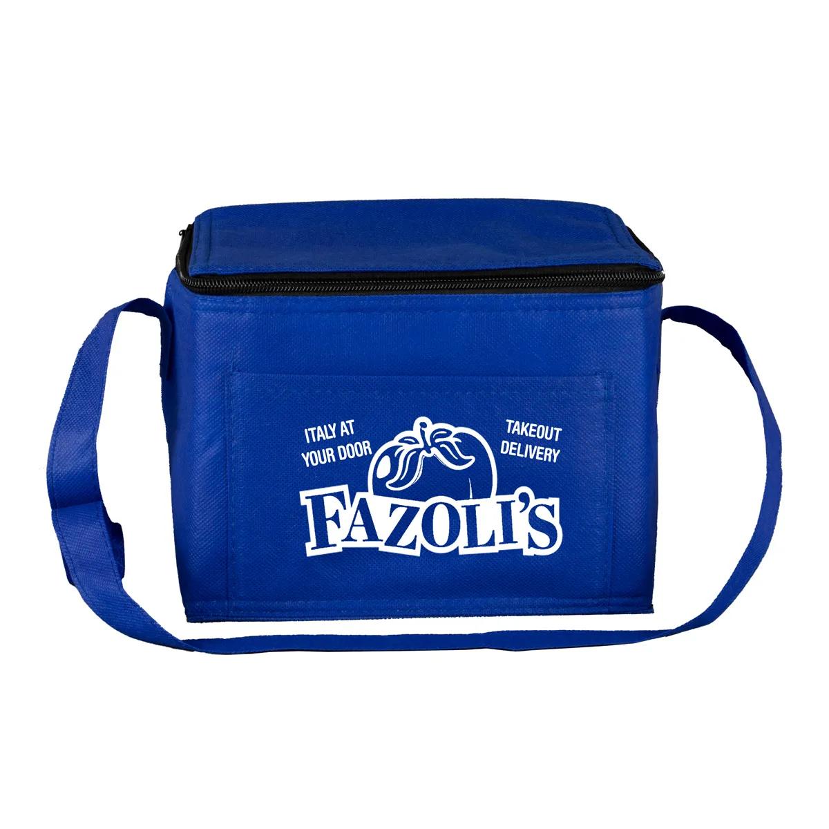 Insulated Cooler Bag Non-Woven 6 Pack Size - 8 x 6 x 6 in - product view 10