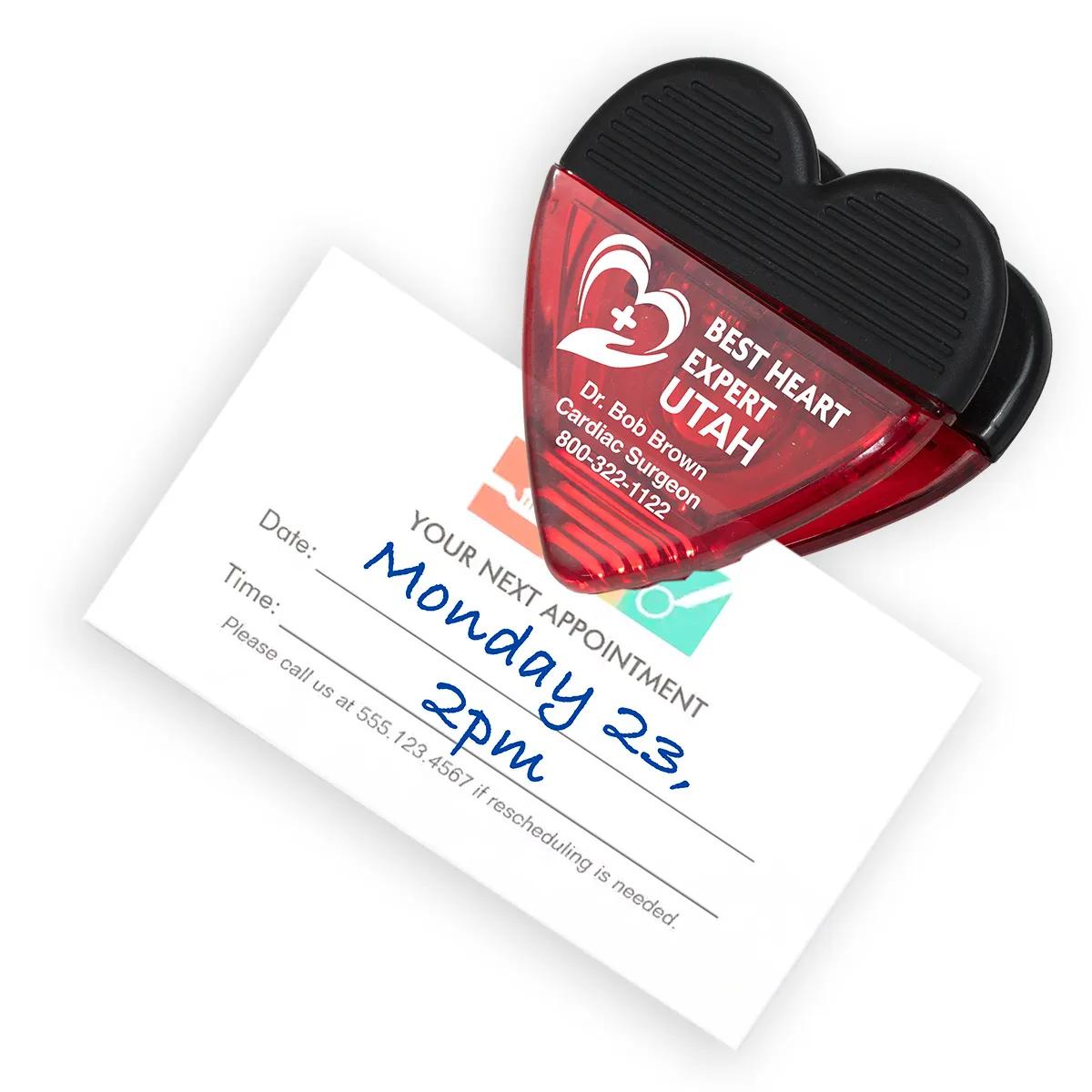 Heart Shaped Magnetic Clip Polypropylene Strong Hold - 2.75 in - product view 3