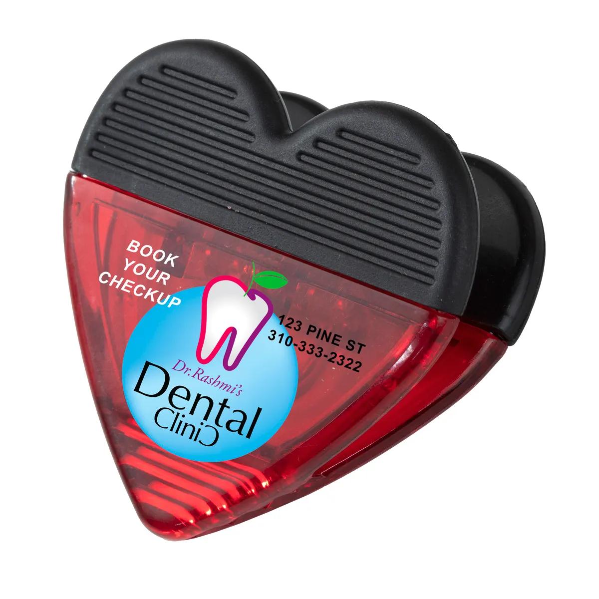 Heart Shaped Magnetic Clip Polypropylene Strong Hold - 2.75 in - product view 6
