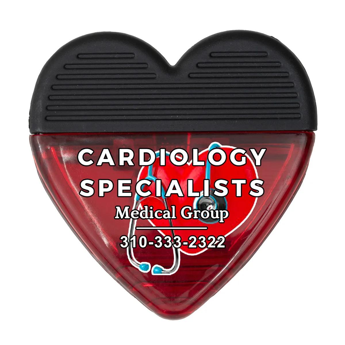 Heart Shaped Magnetic Clip Polypropylene Strong Hold - 2.75 in - product view 12