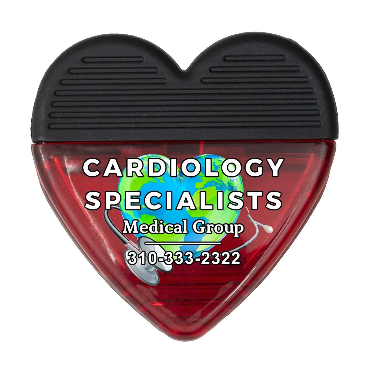 Heart Shaped Magnetic Clip Polypropylene Strong Hold - 2.75 in - product view 13