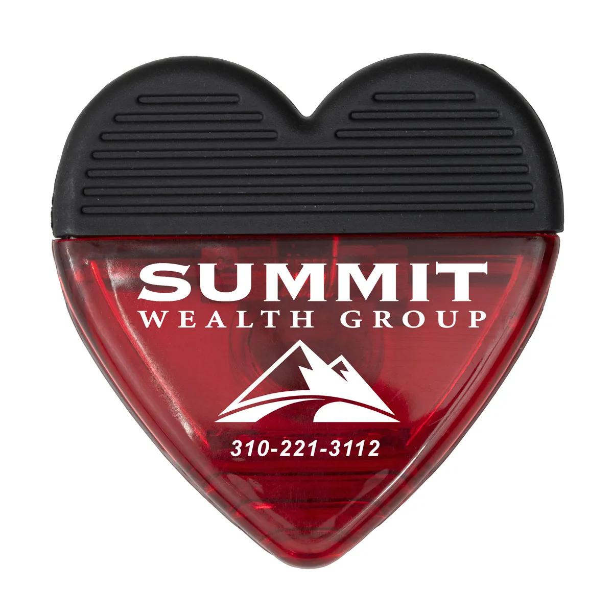 Heart Shaped Magnetic Clip Polypropylene Strong Hold - 2.75 in - product view 15