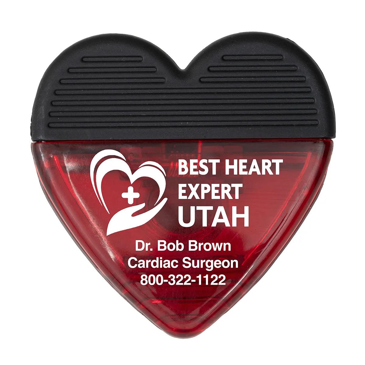 Heart Shaped Magnetic Clip Polypropylene Strong Hold - 2.75 in - product view 16