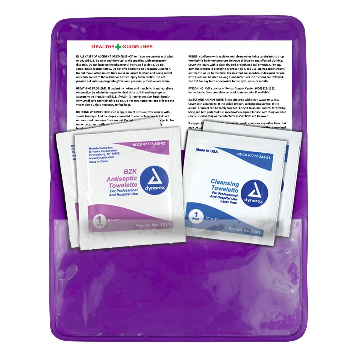 First Aid Wipes Pack Antiseptic Disinfectant - 4.5 x 2.88 in - product view 13