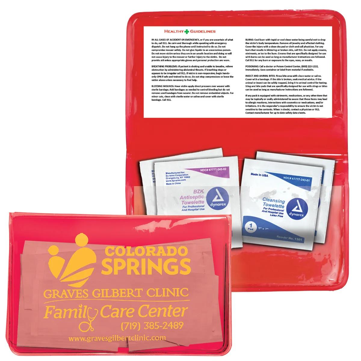 First Aid Wipes Pack Antiseptic Disinfectant - 4.5 x 2.88 in - product view 16