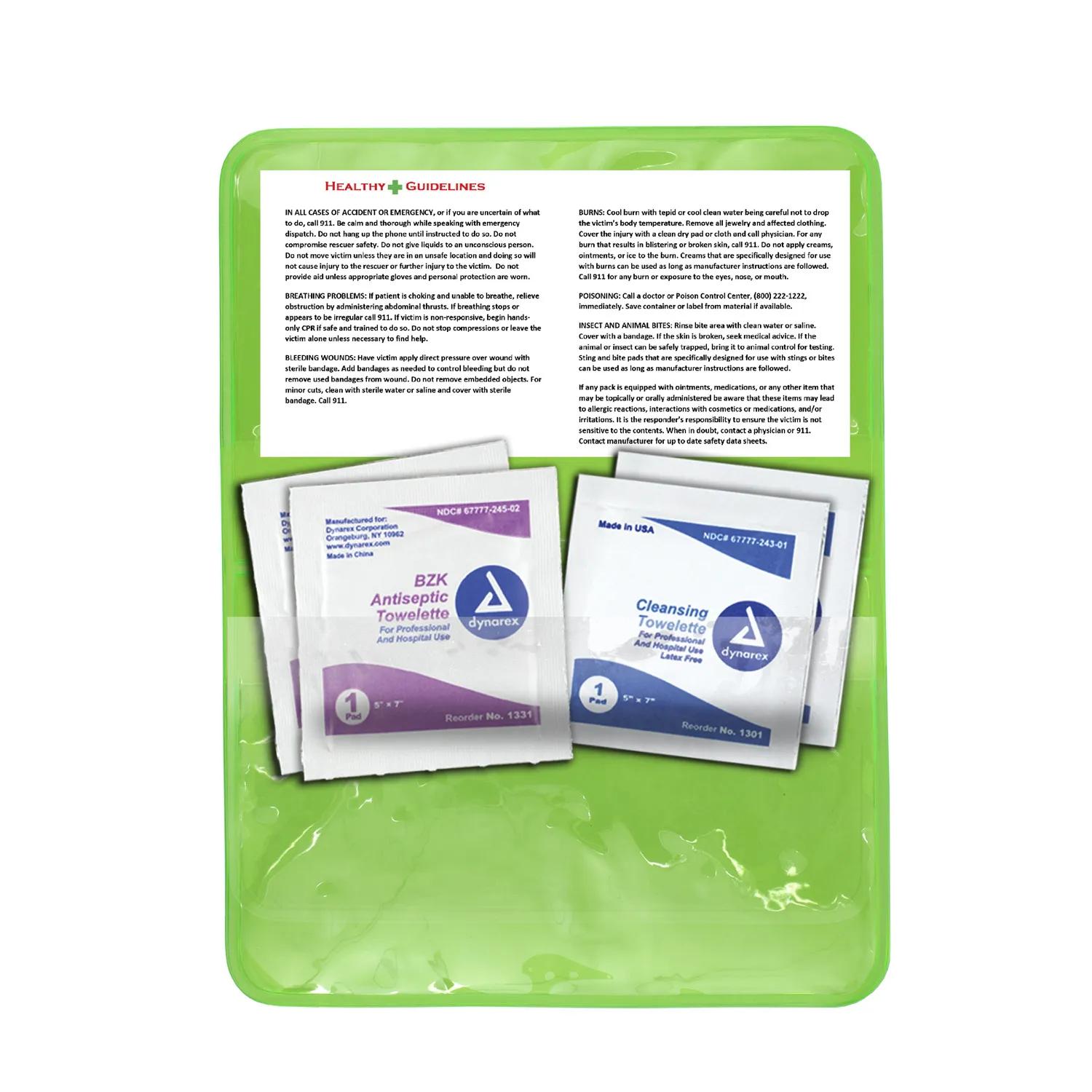 First Aid Wipes Pack Antiseptic Disinfectant - 4.5 x 2.88 in - product view 27
