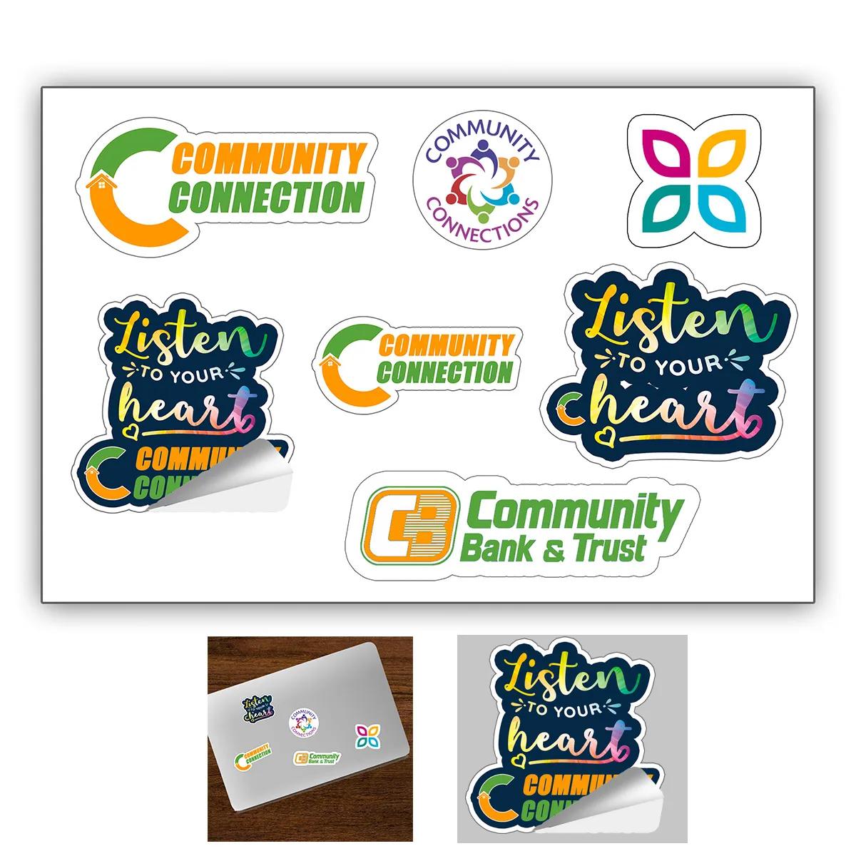 Custom Stickers Kiss-Cut Removable Vinyl 6 Mil - 4 x 6 in