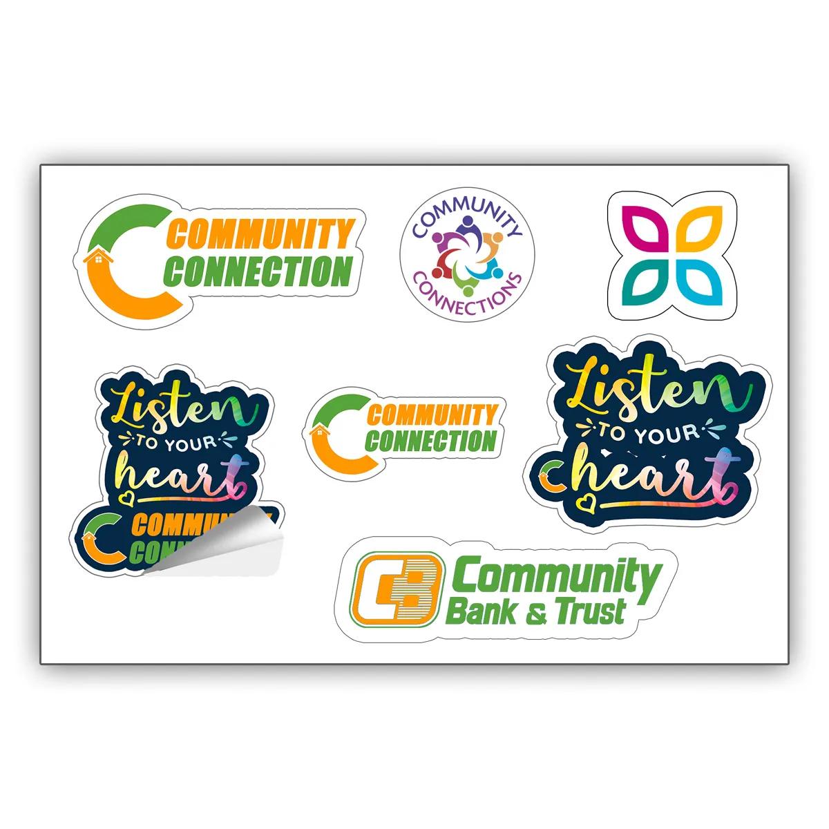 Custom Stickers Kiss-Cut Removable Vinyl 6 Mil - 4 x 6 in - product view 2