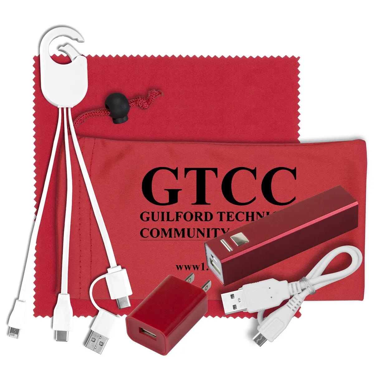 Mobile Tech Power Bank Kit with Microfiber Pouch - 3.5 x 7 in - product view 4