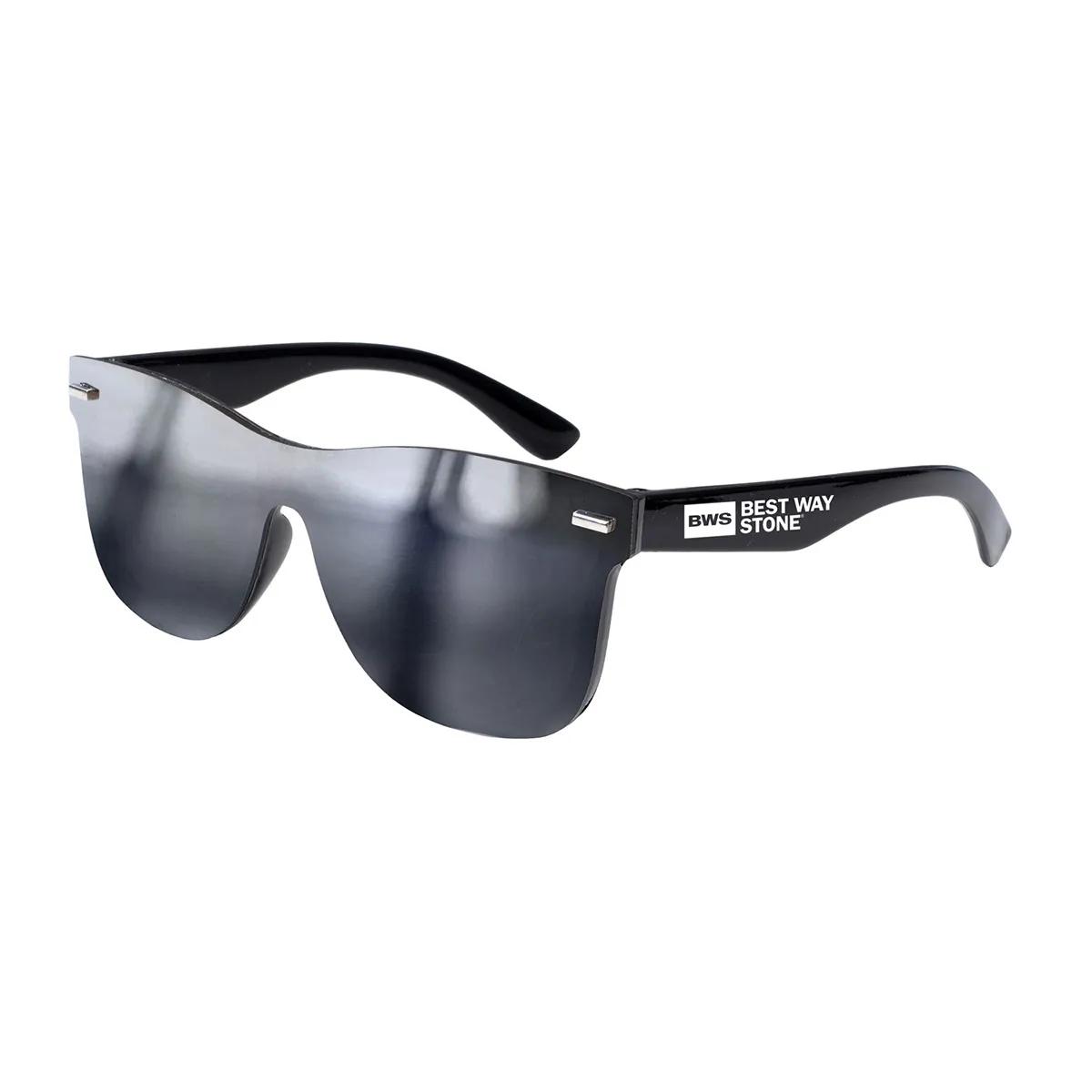 Rimless Reflective Sunglasses Single Lens UV Protection - product view 4