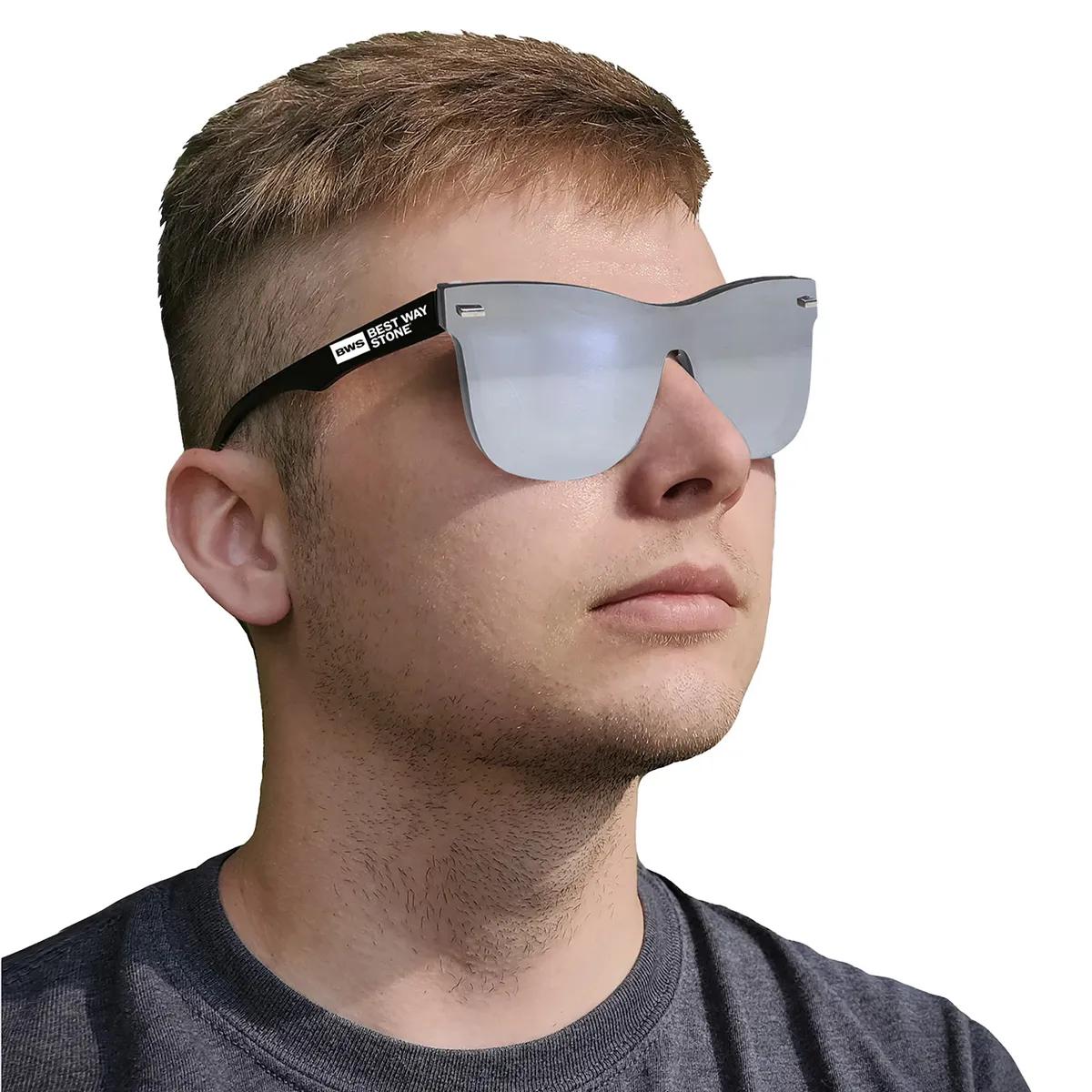 Rimless Reflective Sunglasses Single Lens UV Protection - product view 12