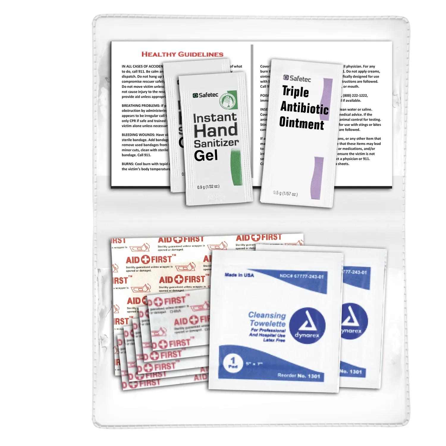 First Aid Kit 12 Piece Colorful Vinyl Pouch - 4.5 x 4.5 in - product view 8