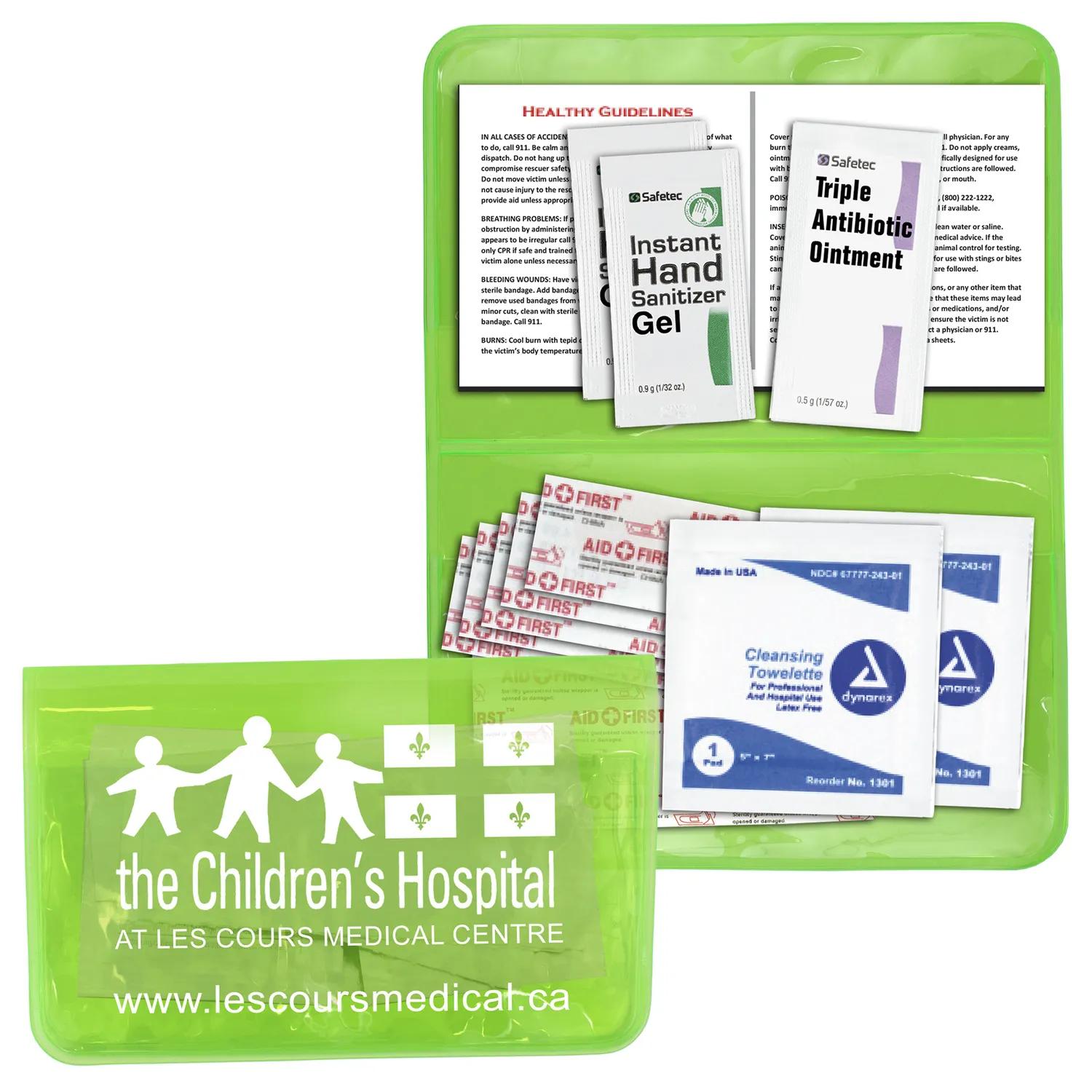 First Aid Kit 12 Piece Colorful Vinyl Pouch - 4.5 x 4.5 in - product view 11