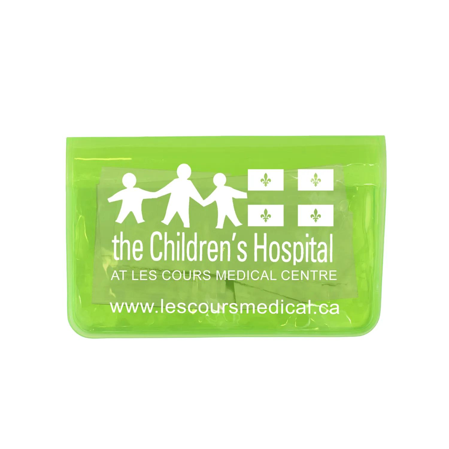 First Aid Kit 12 Piece Colorful Vinyl Pouch - 4.5 x 4.5 in - product view 12