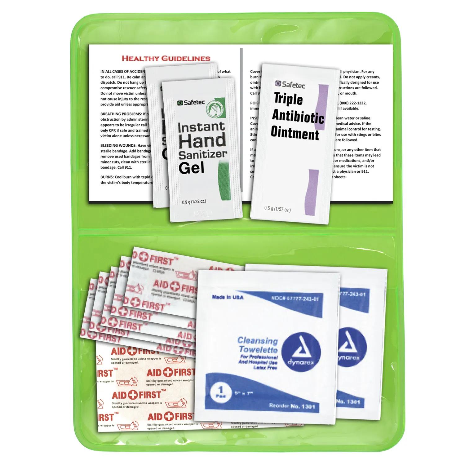 First Aid Kit 12 Piece Colorful Vinyl Pouch - 4.5 x 4.5 in - product view 13