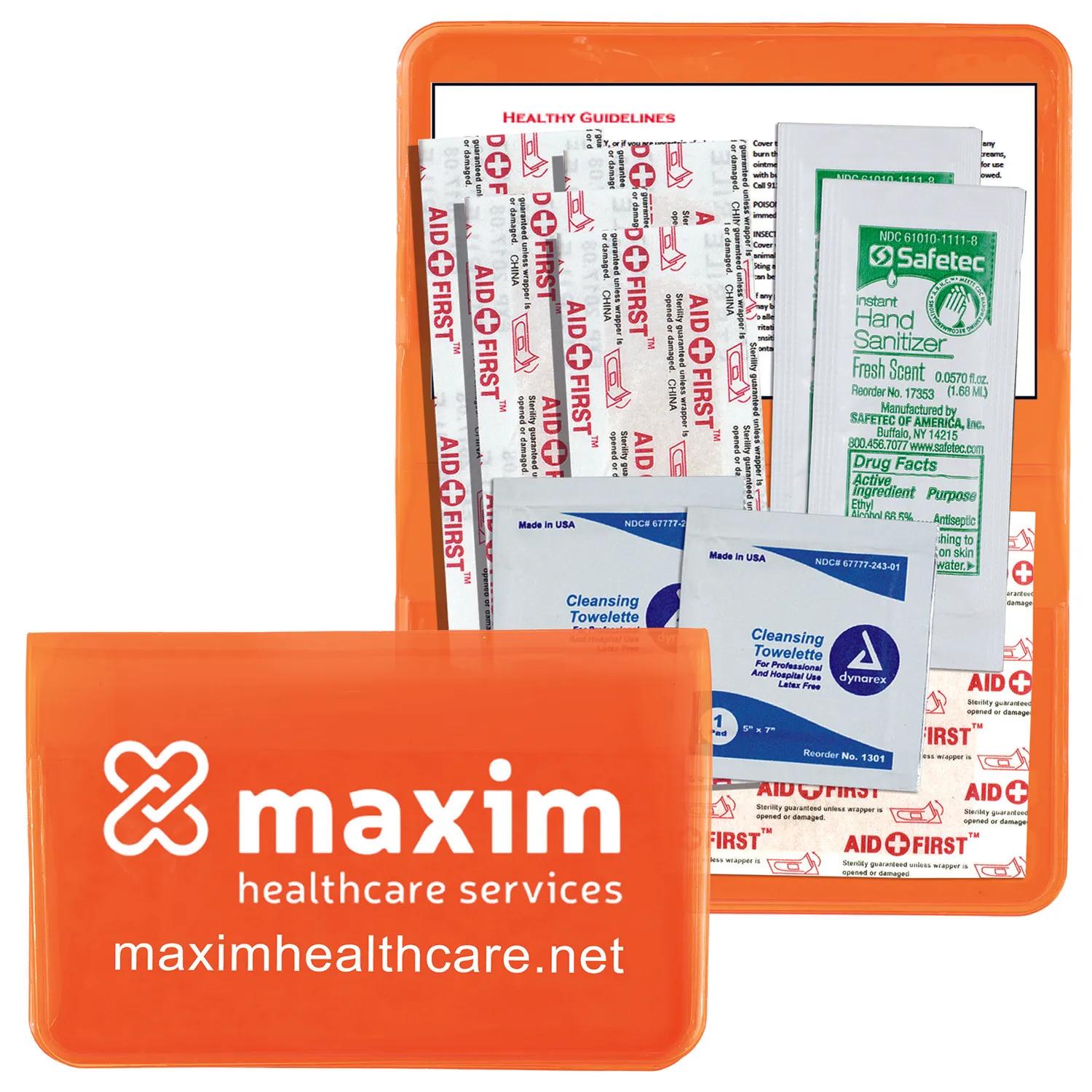 First Aid Kit 12 Piece Colorful Vinyl Pouch - 4.5 x 4.5 in - product view 14