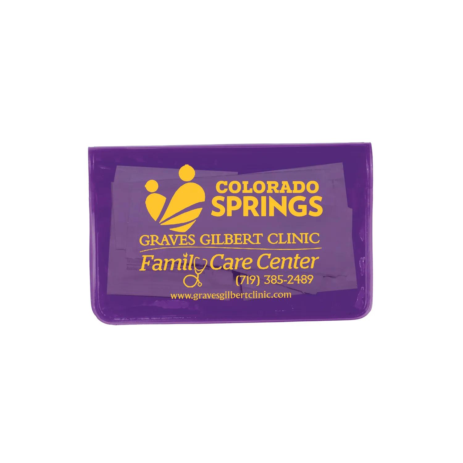 First Aid Kit 12 Piece Colorful Vinyl Pouch - 4.5 x 4.5 in - product view 19