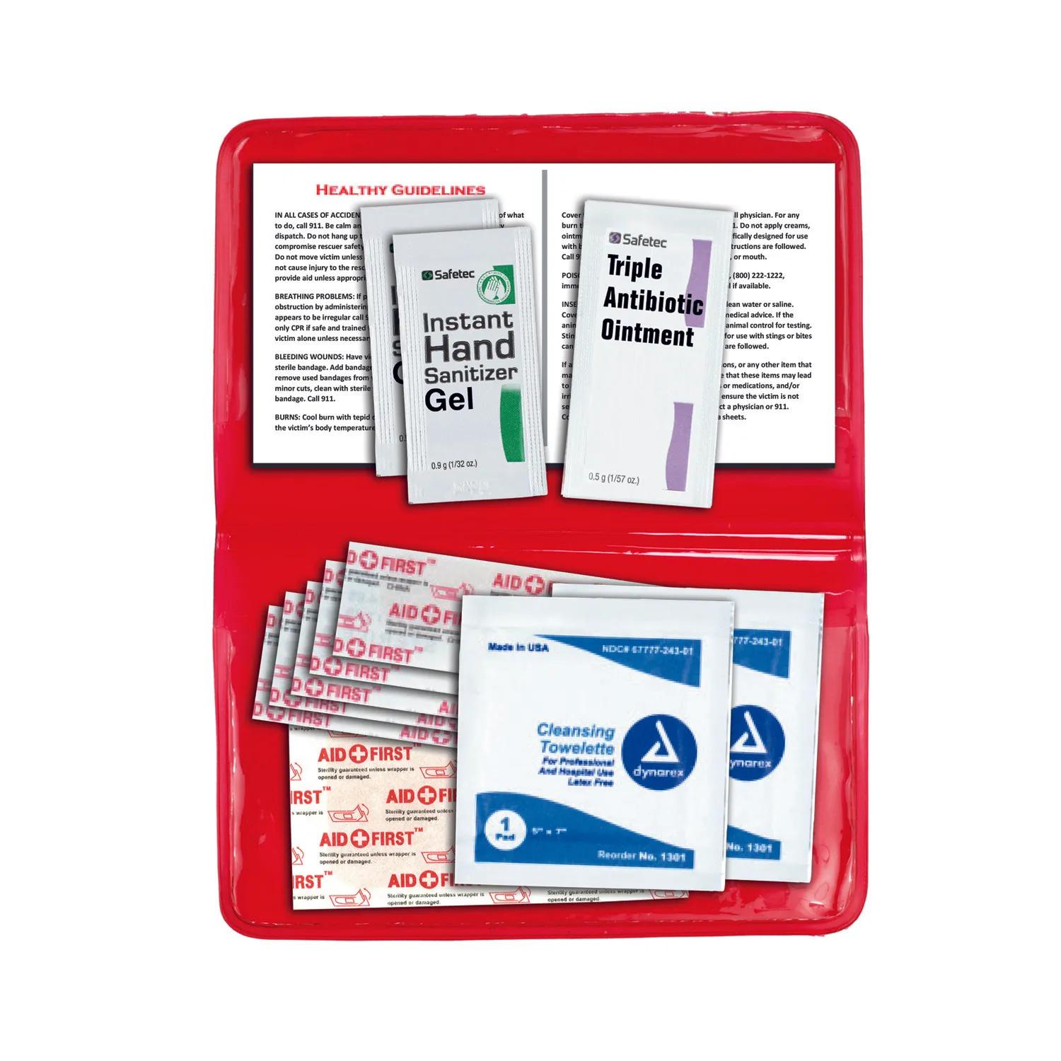 First Aid Kit 12 Piece Colorful Vinyl Pouch - 4.5 x 4.5 in - product view 22