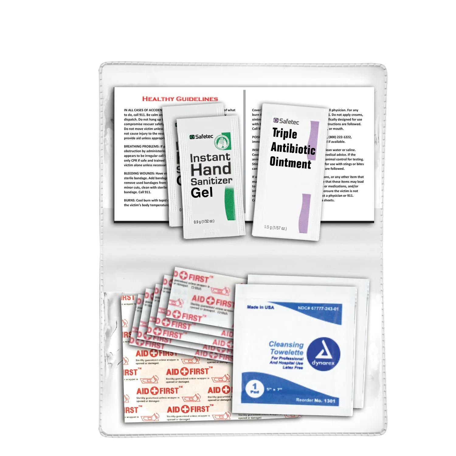 First Aid Kit 12 Piece Colorful Vinyl Pouch - 4.5 x 4.5 in - product view 25